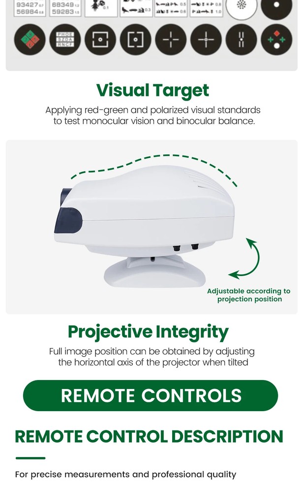 Professional Ophthalmic Equipment Vision LCD Auto Projector