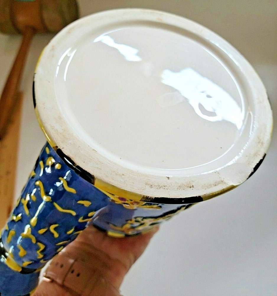 CERAMIC SPRINKLER BLUE & YELLOW