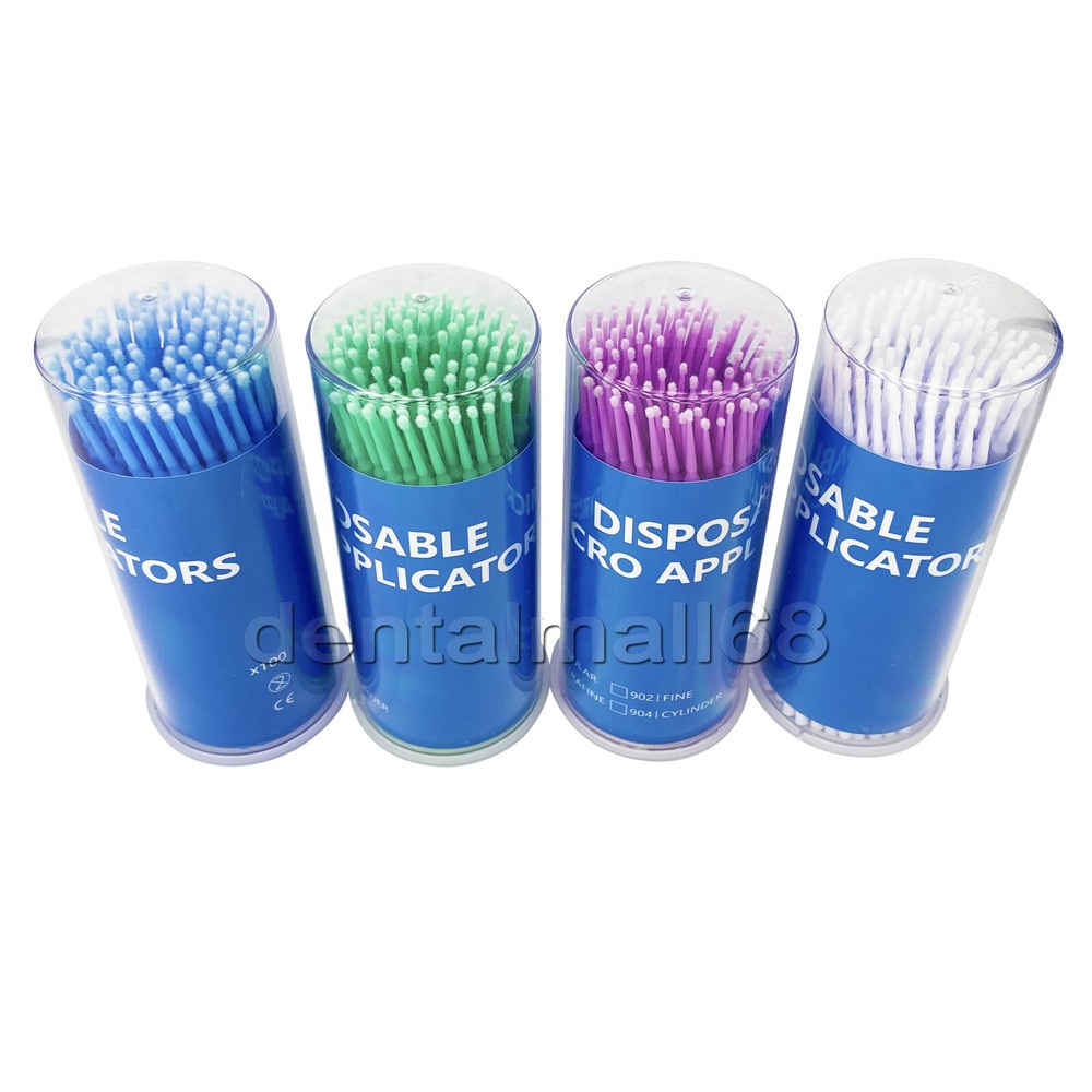 400x Dental Microbrush Disposable Micro Applicator Brush Bendable Soft Brush Tip