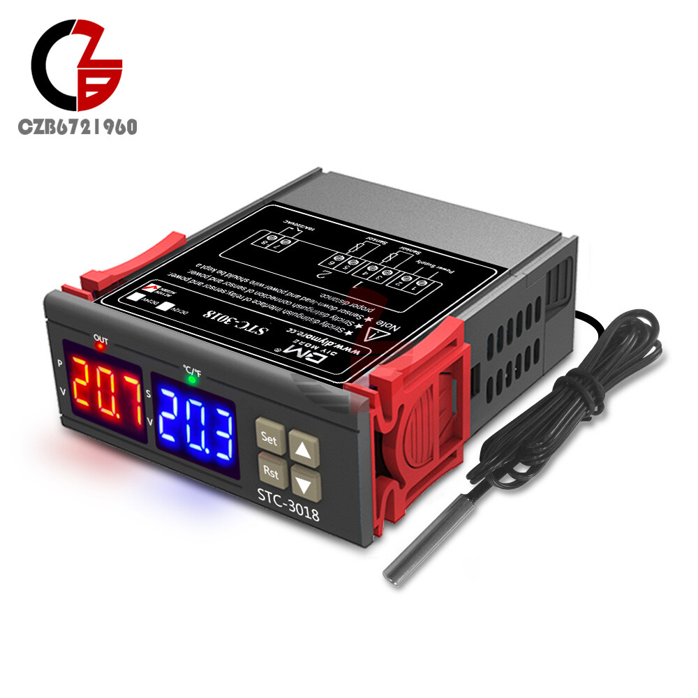 STC-3018 12/24/110-220V High precision Digital Temperature Controller Thermostat