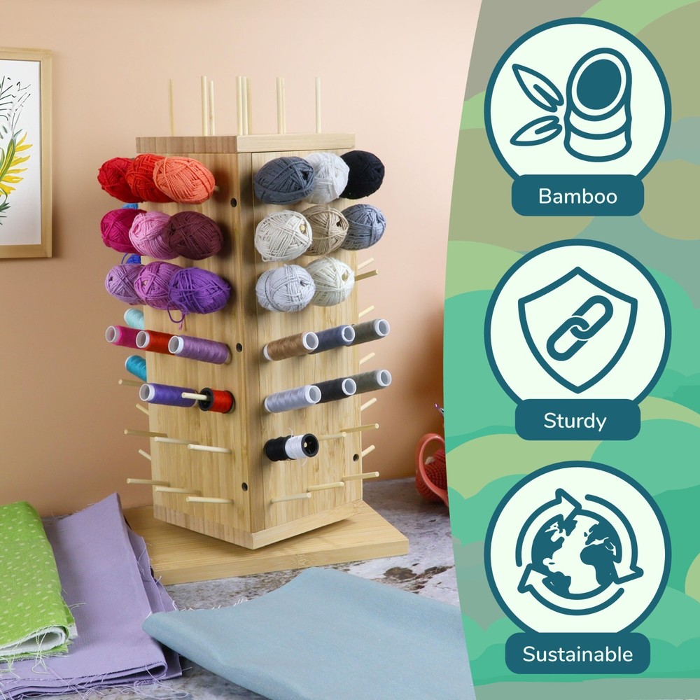 JubileeYarn 93-Spool Bamboo Rack