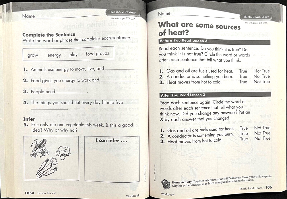 2nd Grade - SCIENCE - WORKBOOK - TEACHER GUIDE (2006, Scott Foresman)