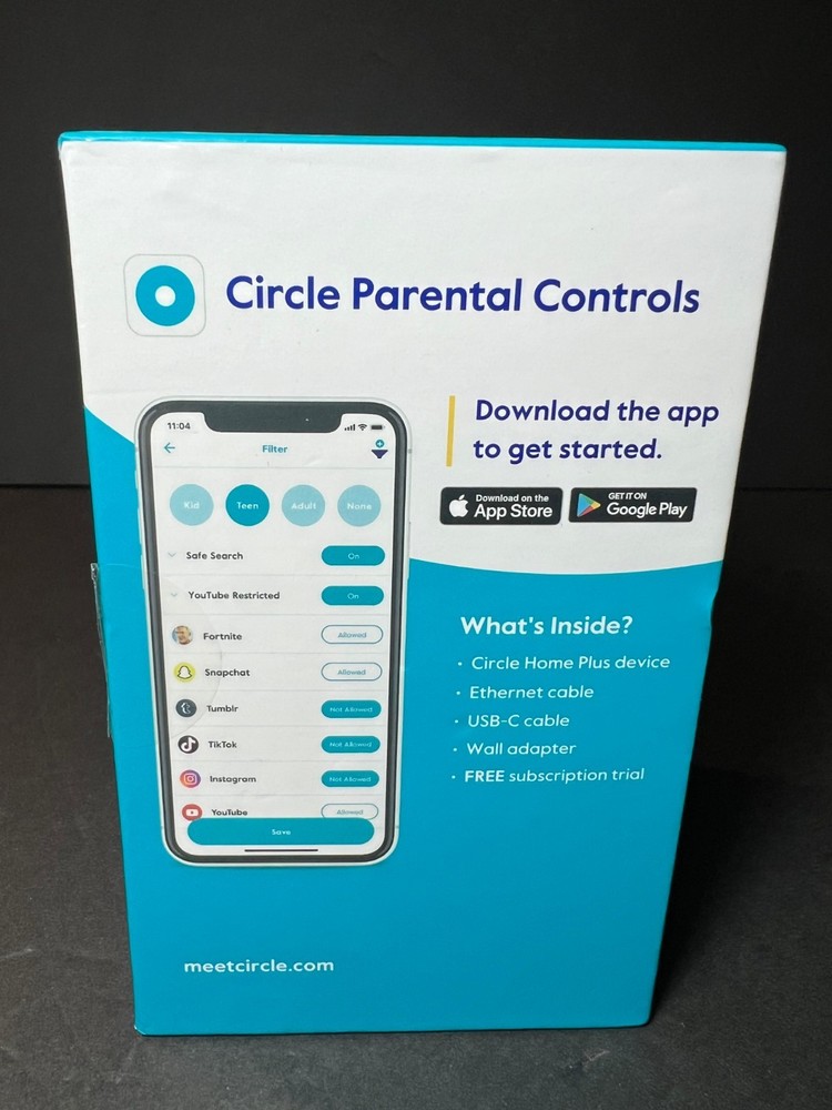 Circle CIR2001 Wireless Parental Controls Device White COMPLETE TESTED