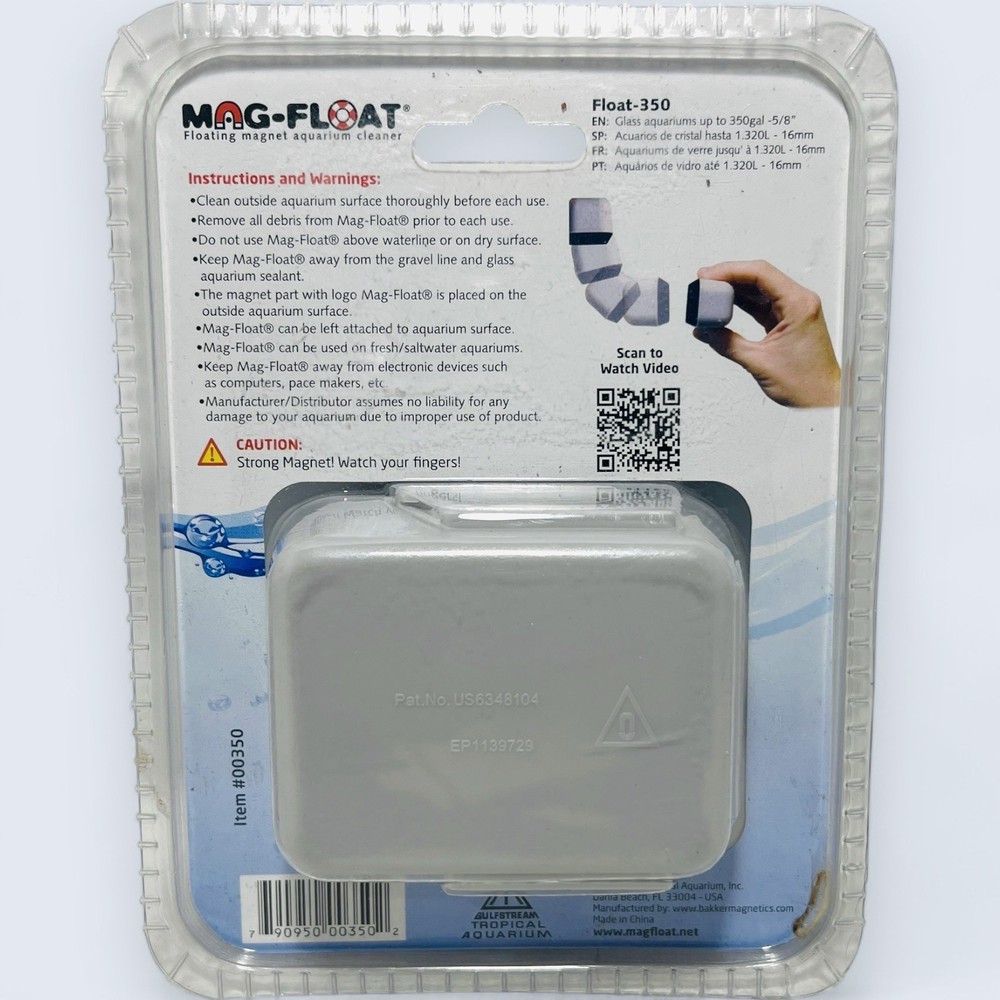 Mag-Float 350 Large Glass Algae Magnet Fish Tank Scrubber