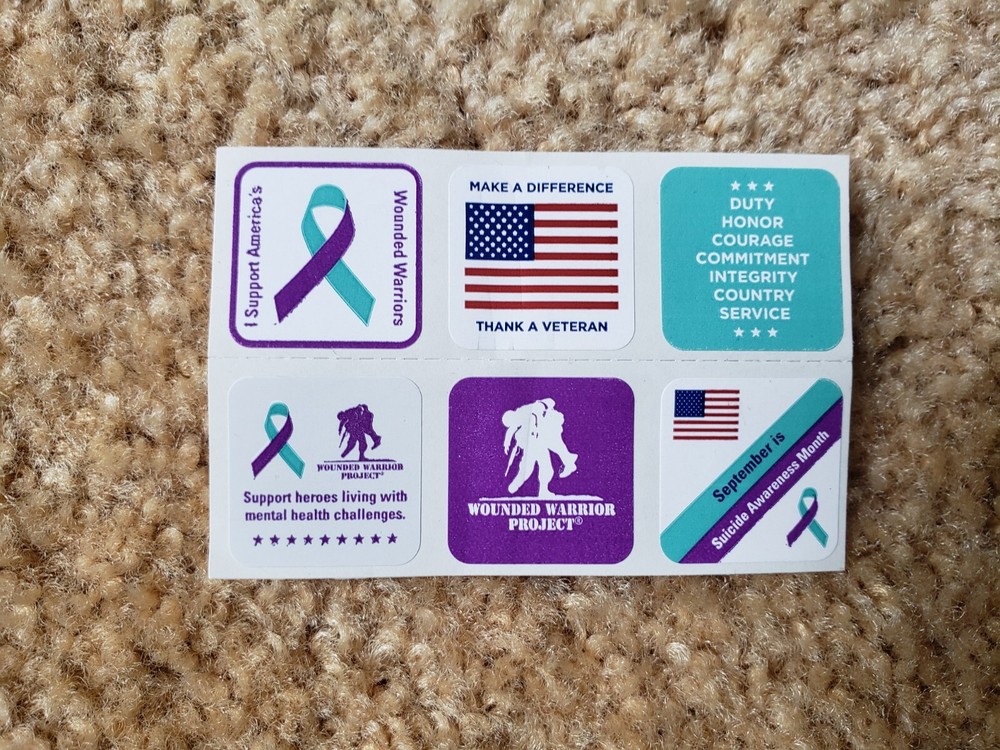 PATRIOTIC STICKERS - 6 Count
