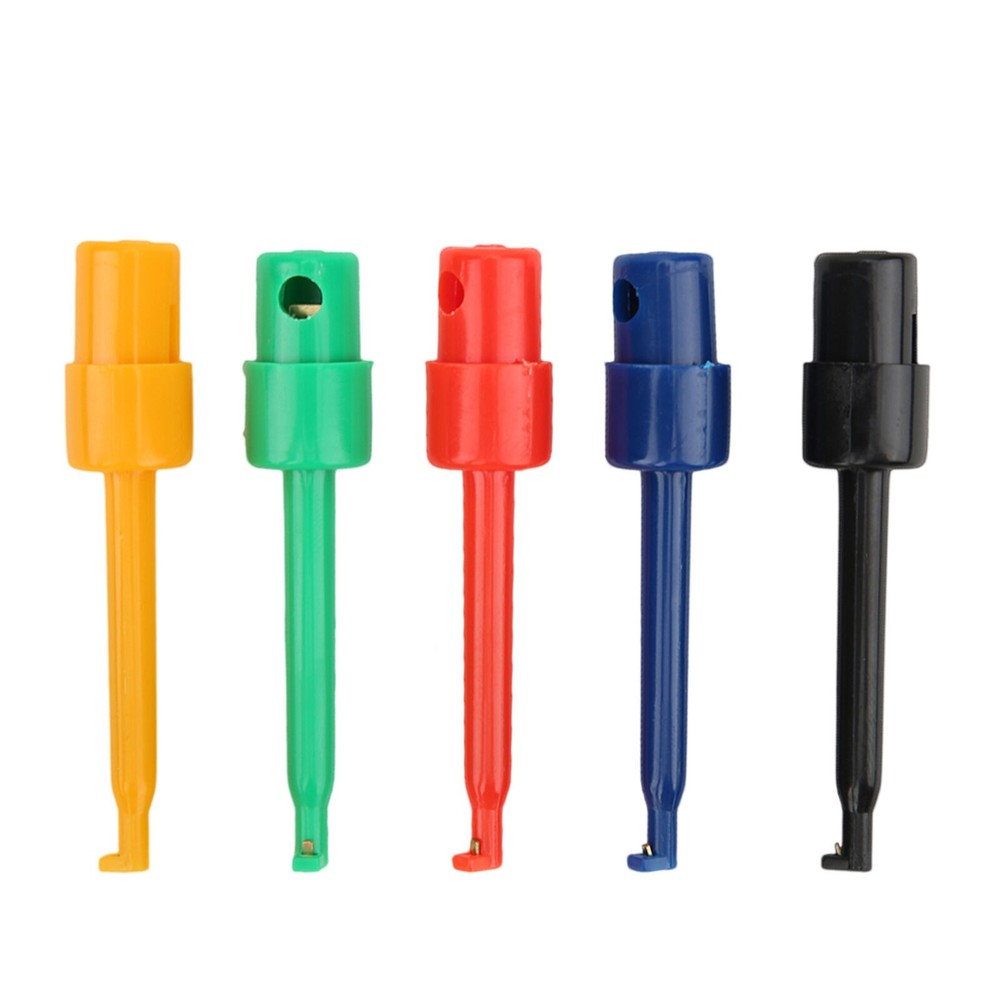 20Pcs Large Test Hook Clip Grabber Test Probe for Electronic Testing Multimeter