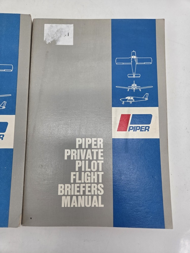 Piper Private Pilot Manual & Flight Briefers Books 1977