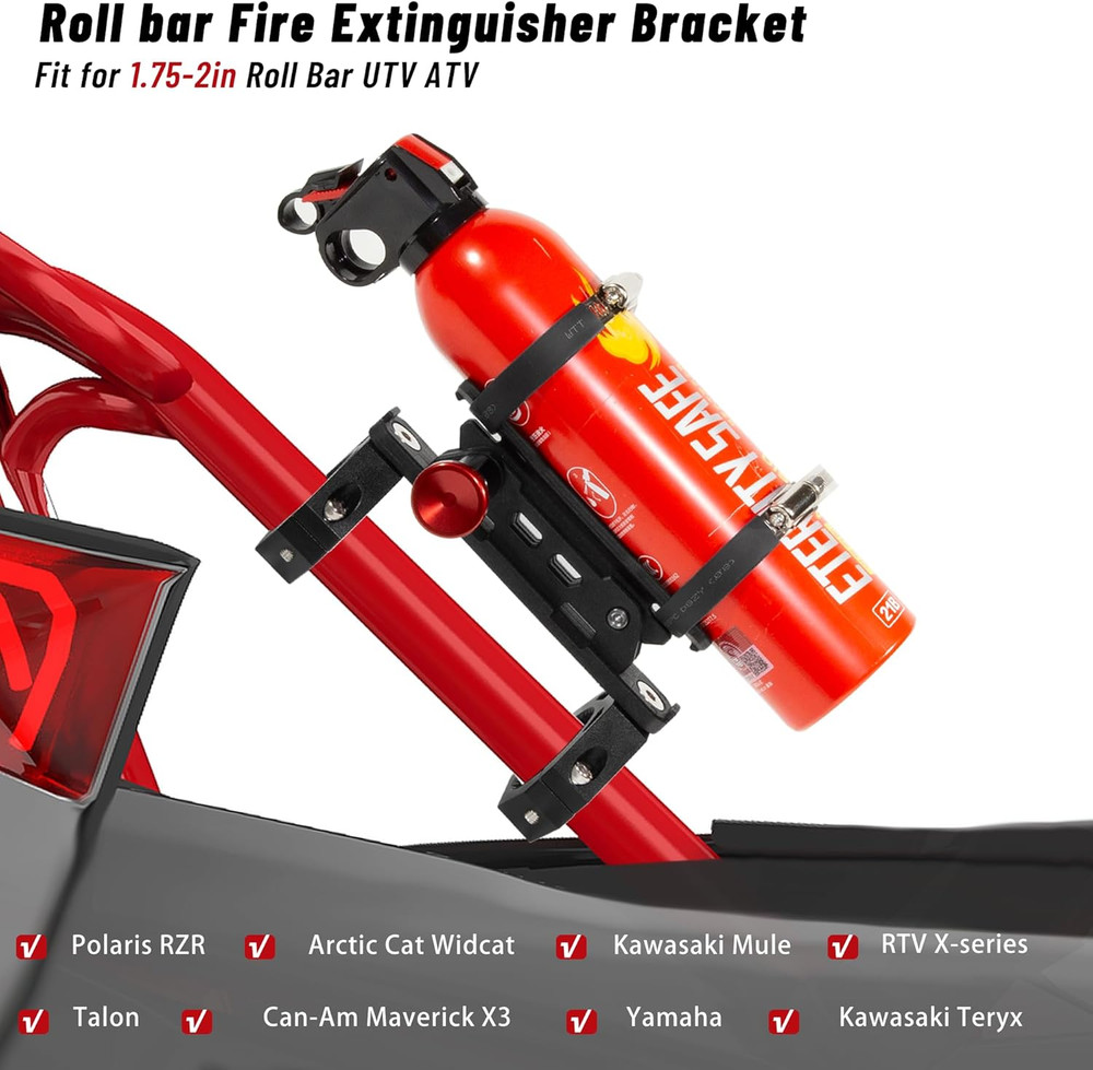 UTV Fire Extinguisher with Mount Kits- Quick Release Roll Bar Fire Extinguisher