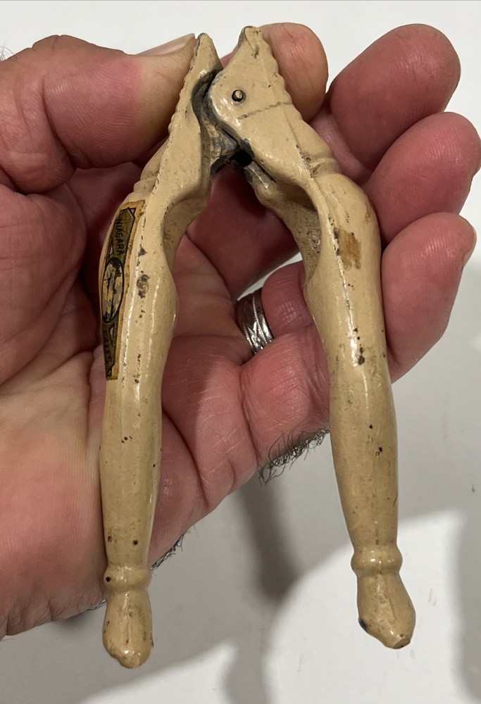 Vintage Risque Woman's Bare Legs Nutcracker Figural Marked Niagara Falls