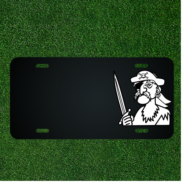 Custom Personalized License Plate With Add Names To Human Man Mann Pirate