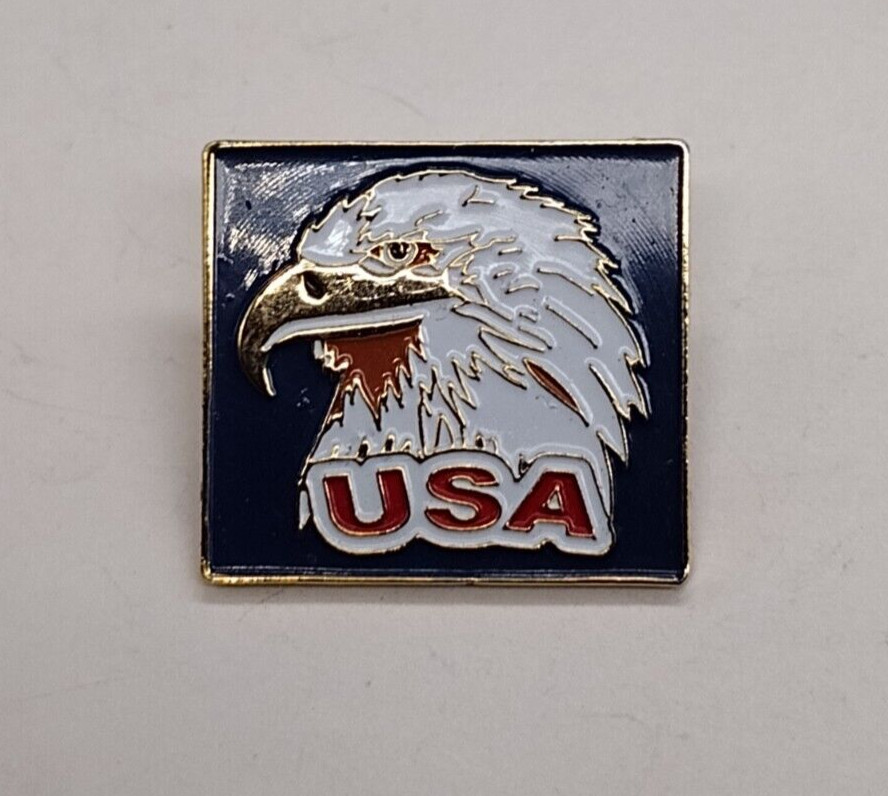USA Eagle Face Lapel Pin