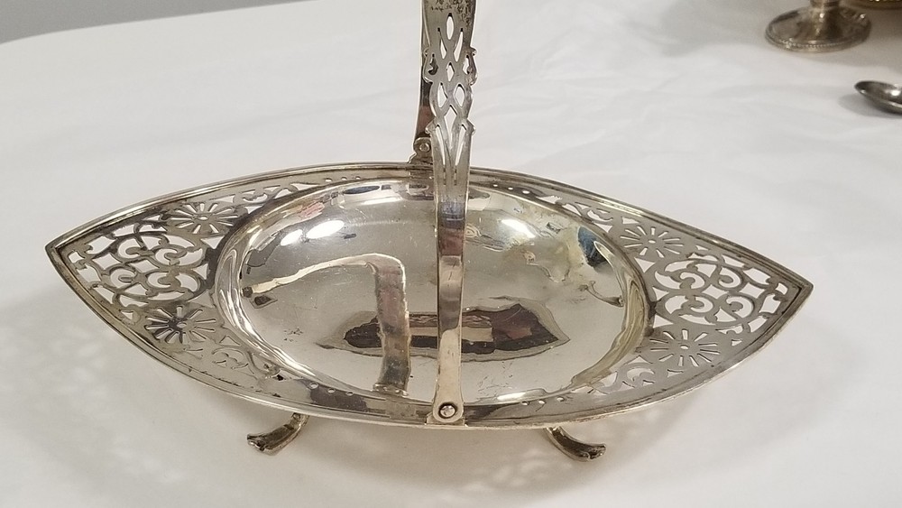 GORHAM STERLING SILVER LACY BASKET  1911