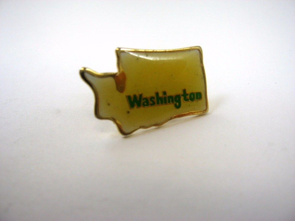 Vintage Collectible Pin: Washington State