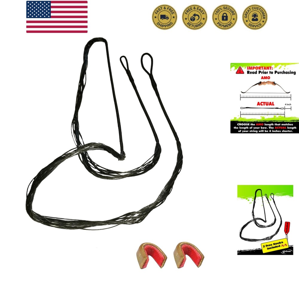 Dacron Bow String Replacement for Archery Recurve Traditional & Longbow Bows ...