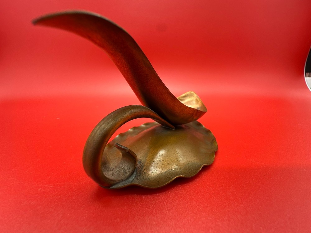 Gregorian Solid Copper Pipe Stand Original Engraved Signature #532