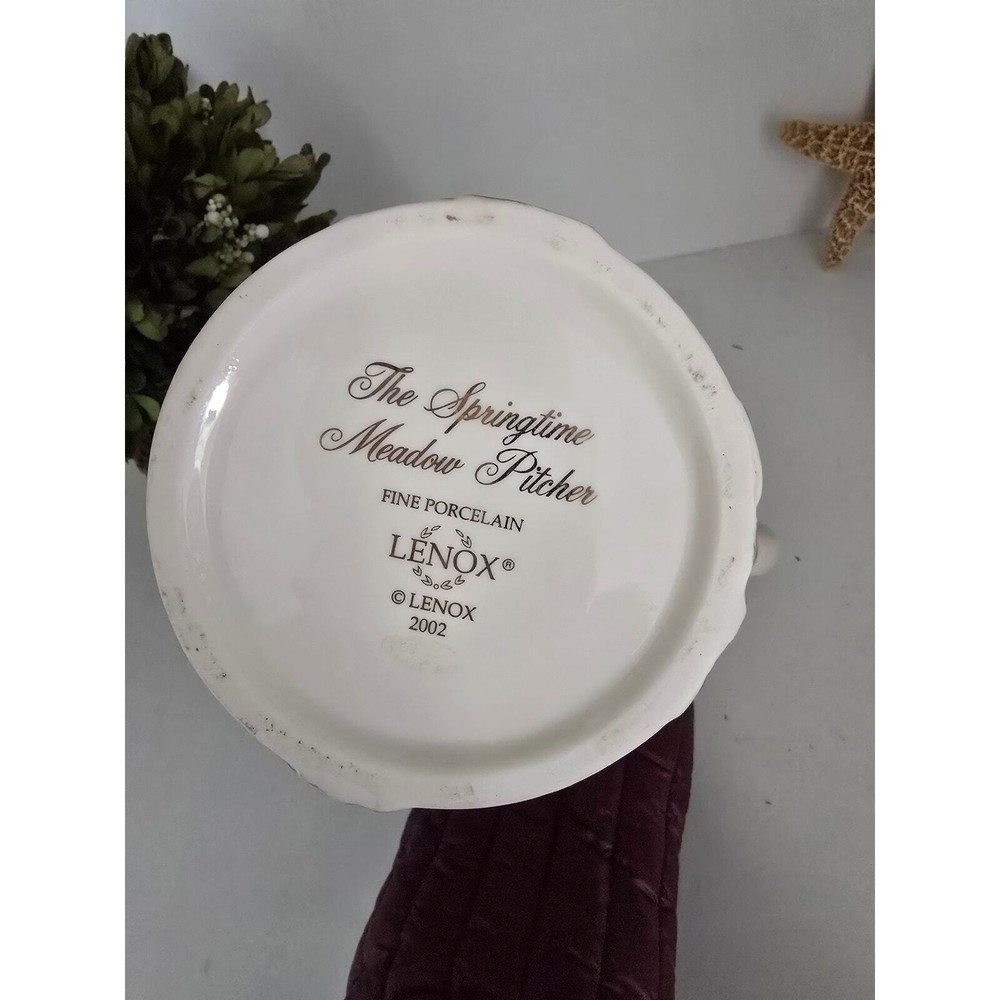 Vintage LENOX SPRINGTIME MEADOW Pitcher 2002