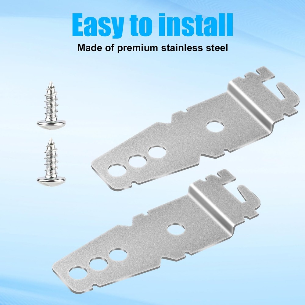 2pcs Dishwasher Mounting Brackets, Under Counter Mounting Clips Universal
