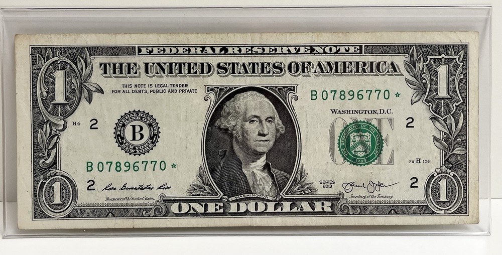 $1 2013 B Duplicate FW Star Note B07896770