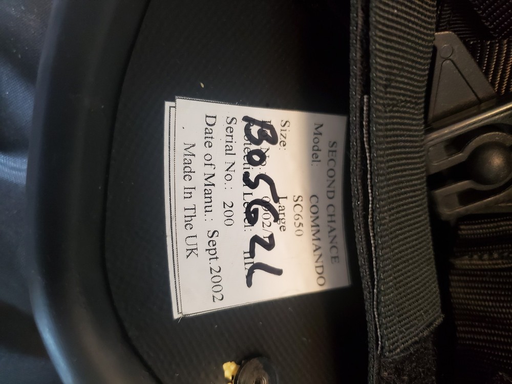 Second Chance Helmet With Flip Down Face Shield