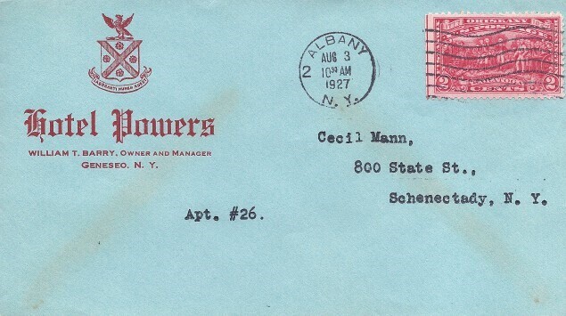644 2c BURGOYNE 1927 - Hotel Powers
