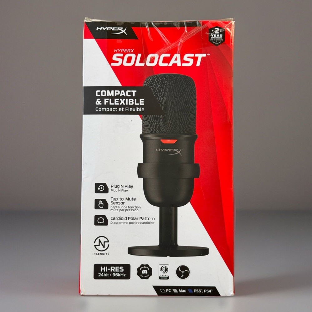 HyperX Solocast Gaming Microphone with USB Condenser