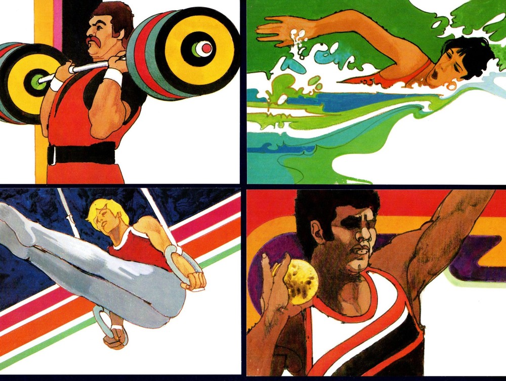 #C105 - C108 Summer Olympics FDC Maximum Cards