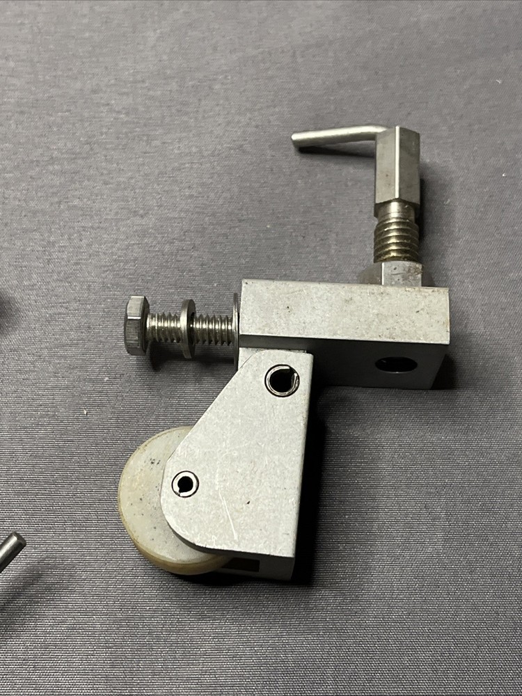 Lot of 4 Adjustable Roller Guide Assemblies – CNC Linear Rail / Jig Hardware
