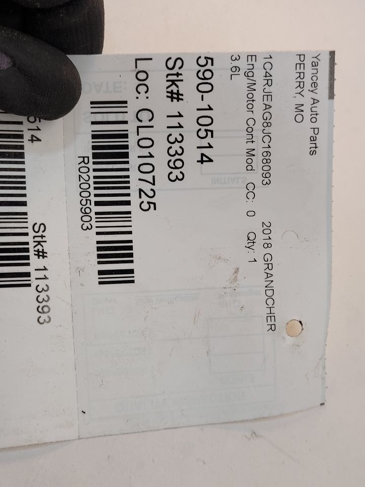 18-19 DODGE DURANGO Engine ECM Electronic Control Module 3.6L 68330924AA