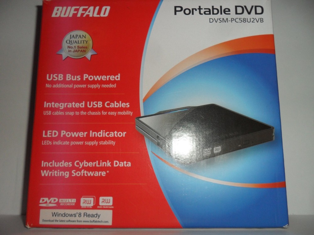 Buffalo Portable DVD Multi Recorder DVSM-PC58U2VB