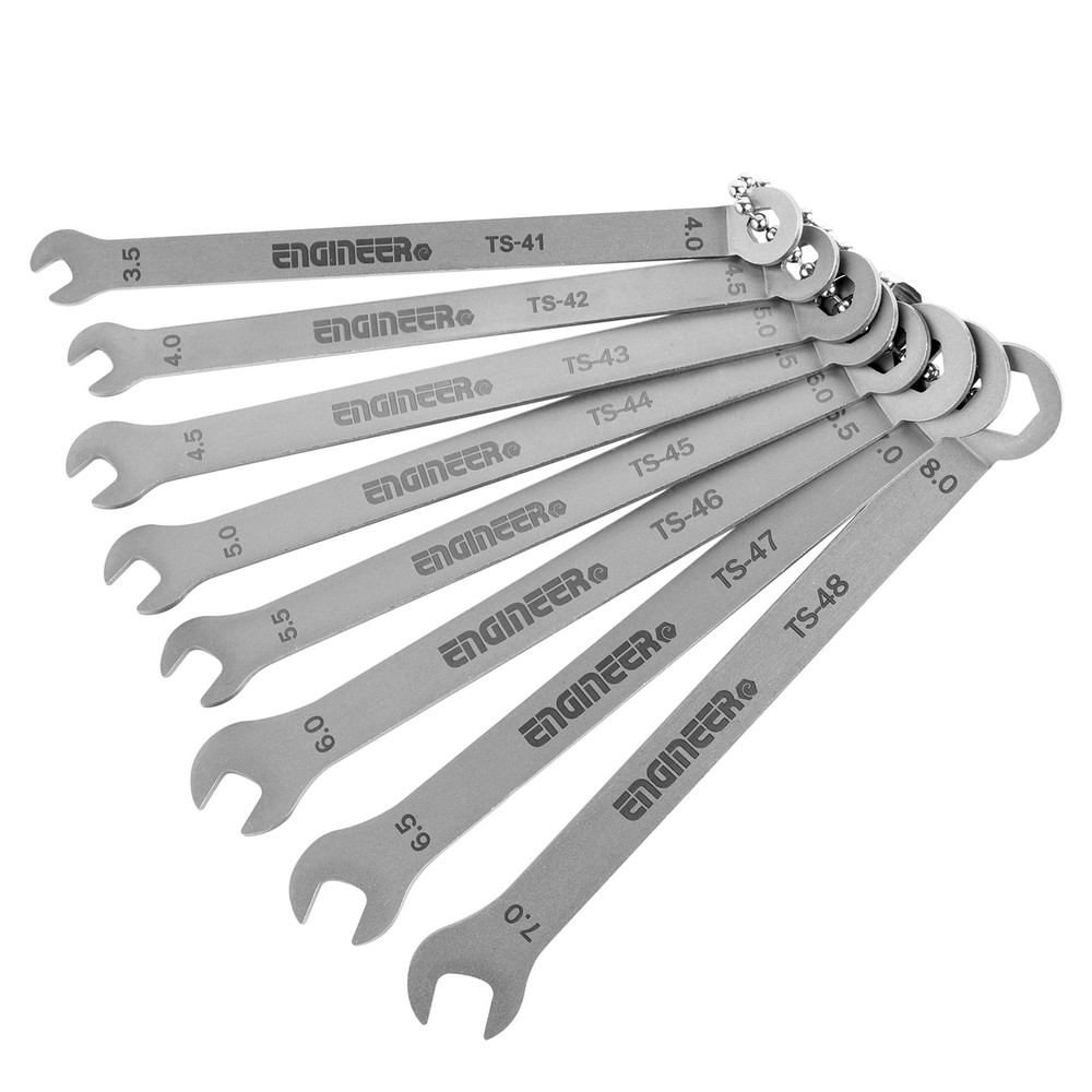 Engineer Mini Spanner Set 8-piece set TS-04 Ultra-thin Wrenches Hand Tools Japan