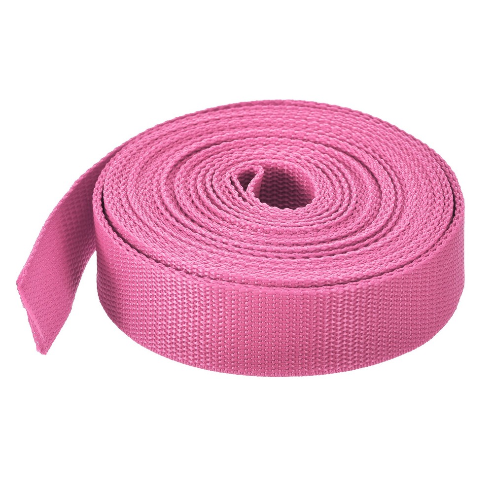 Lightweight Polypropylene Webbing Strap 3.8cm 10 Yard Rose Red