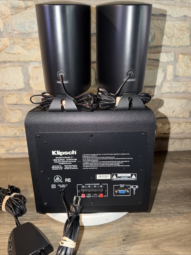 Klipsch ProMedia 2.1 THX® Bluetooth Certified Computer Speaker System. Video!