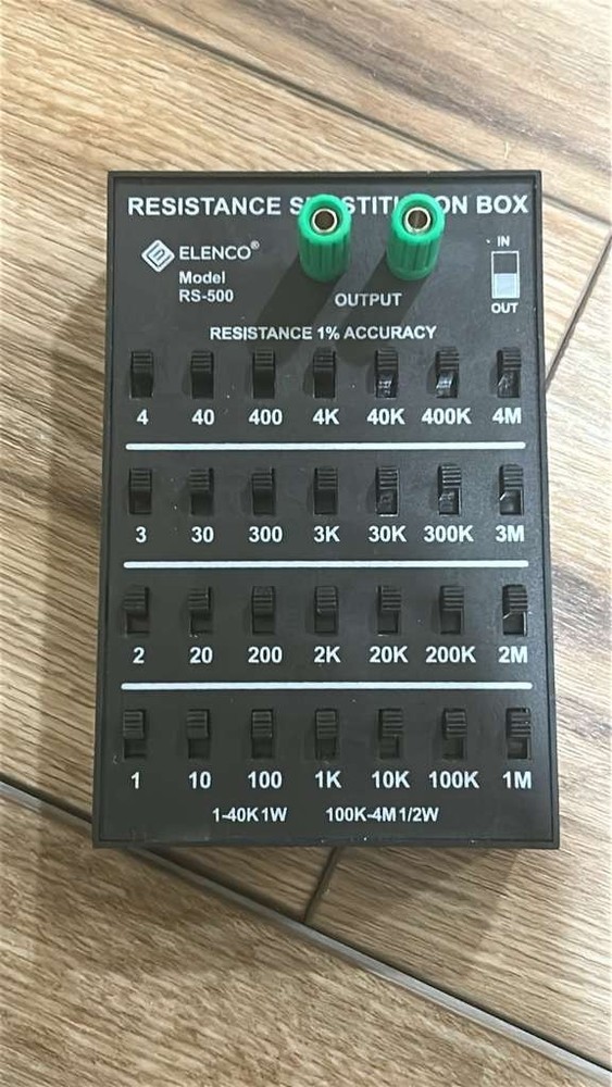 Elenco Resistance Substitution Box Model RS-500