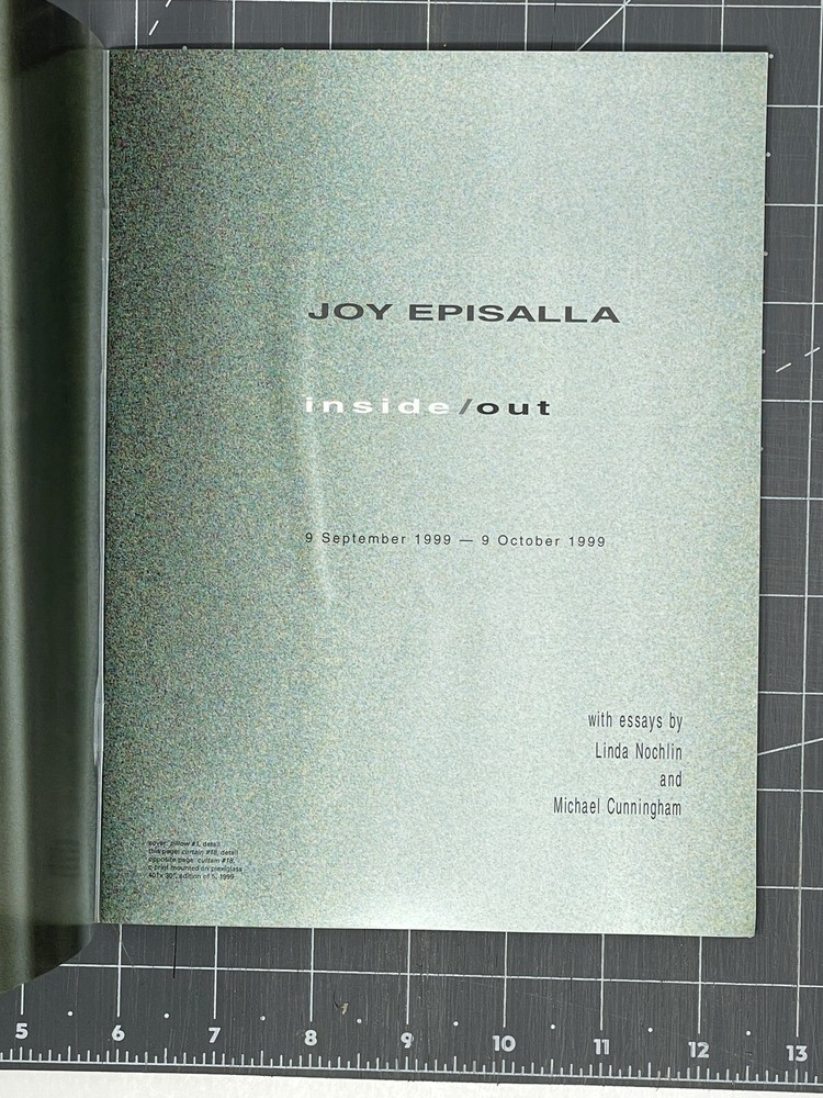 Joy Episalla: Inside/Out, September 9 - October 9, 1999