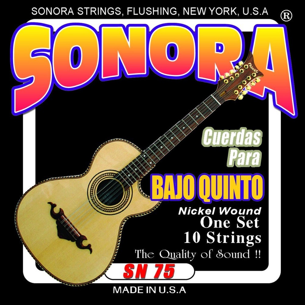 Sonora SN75 Bajo Quinto Nickel wound strings