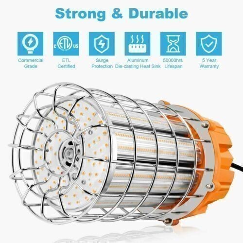 150W LED Temporary Work Light Light Construction Hanging Lamp 5000K Bright Light
