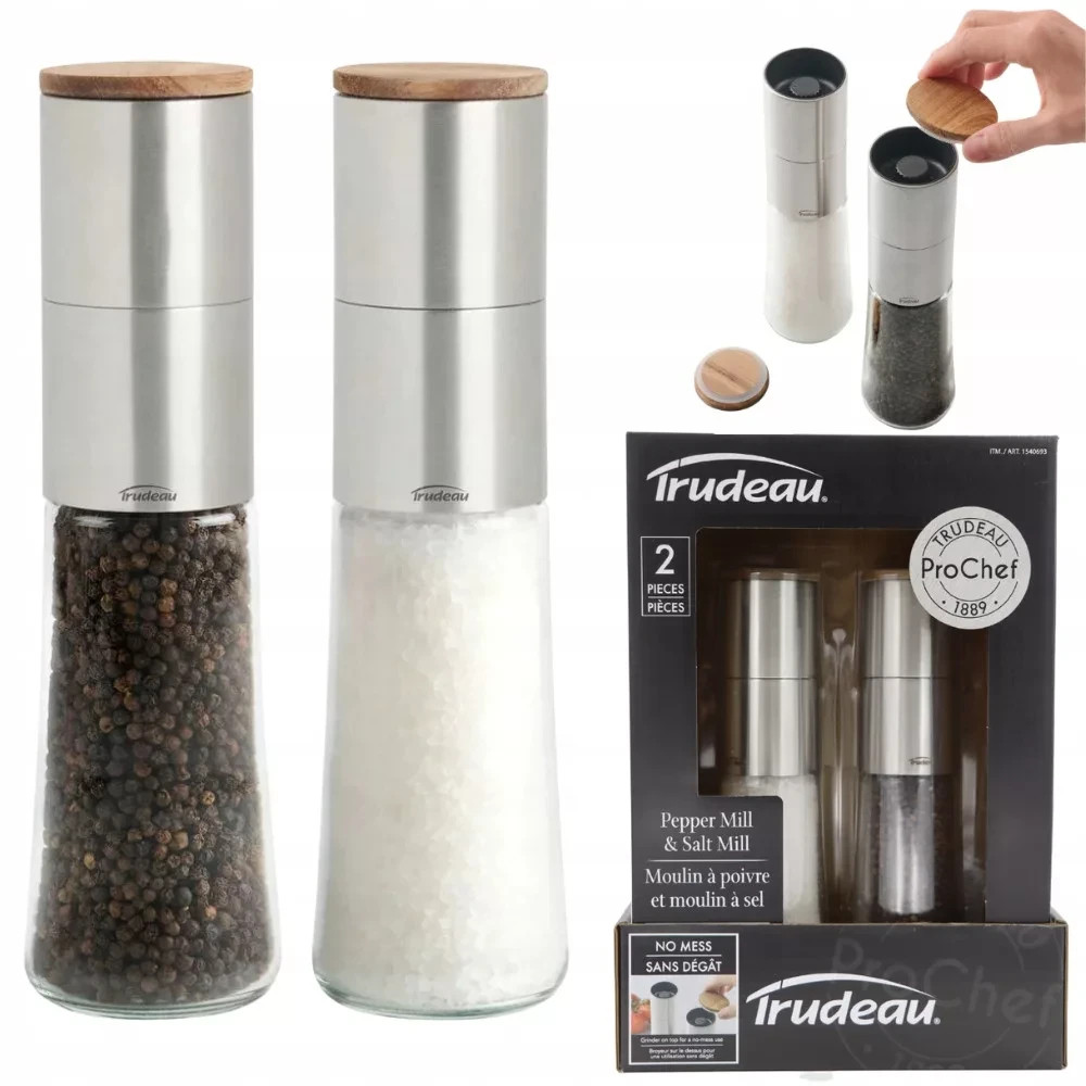 Trudeau Pro Chef Salt and Pepper Mill 2pcs