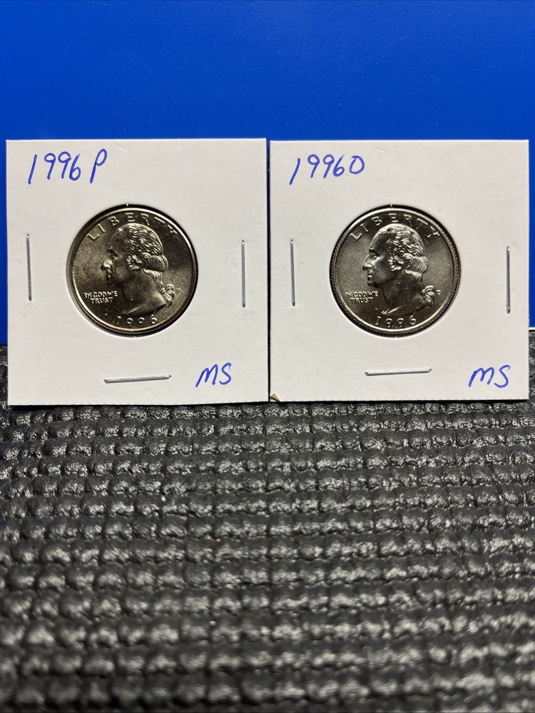 1996 P&D Washington Quarter Set