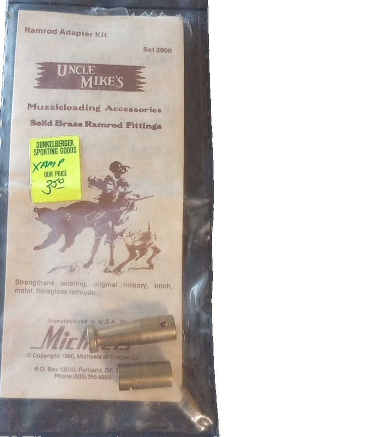 Uncle Mike's Ramrod Adapter Kit Set 2900 Muzzle Loading Solid Brass NOS