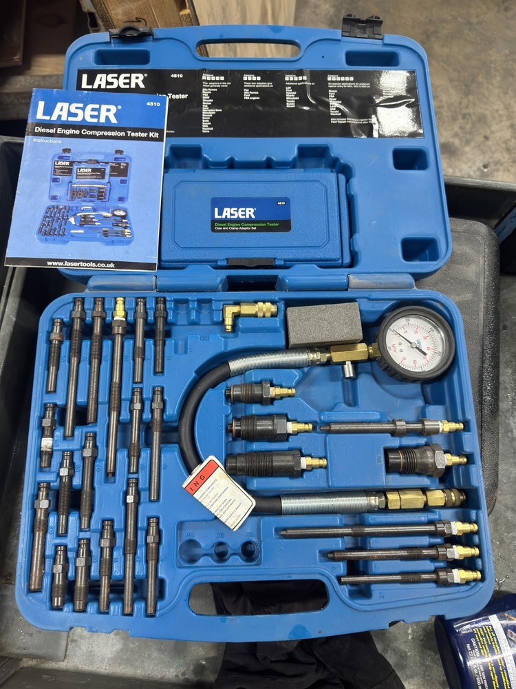 Laser Tools Diesel Engine Compression Master Test Kit 4510(LIKE NEW)