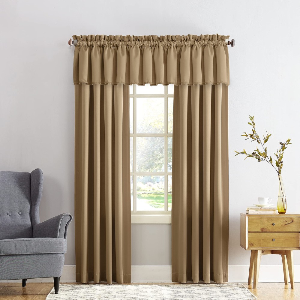 Sun Zero Barrow Energy Efficient Rod Pocket Curtain Single Panel