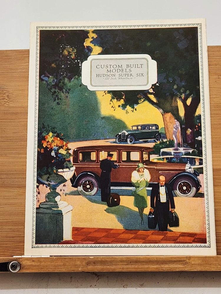 Brochure for the Hudson Super Six Custom Built Models