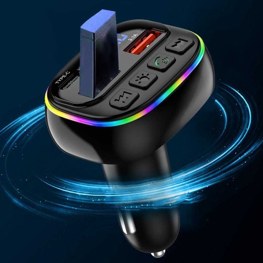 Efficient Car Charger with FM Transmitter Functionality for Music and Calls