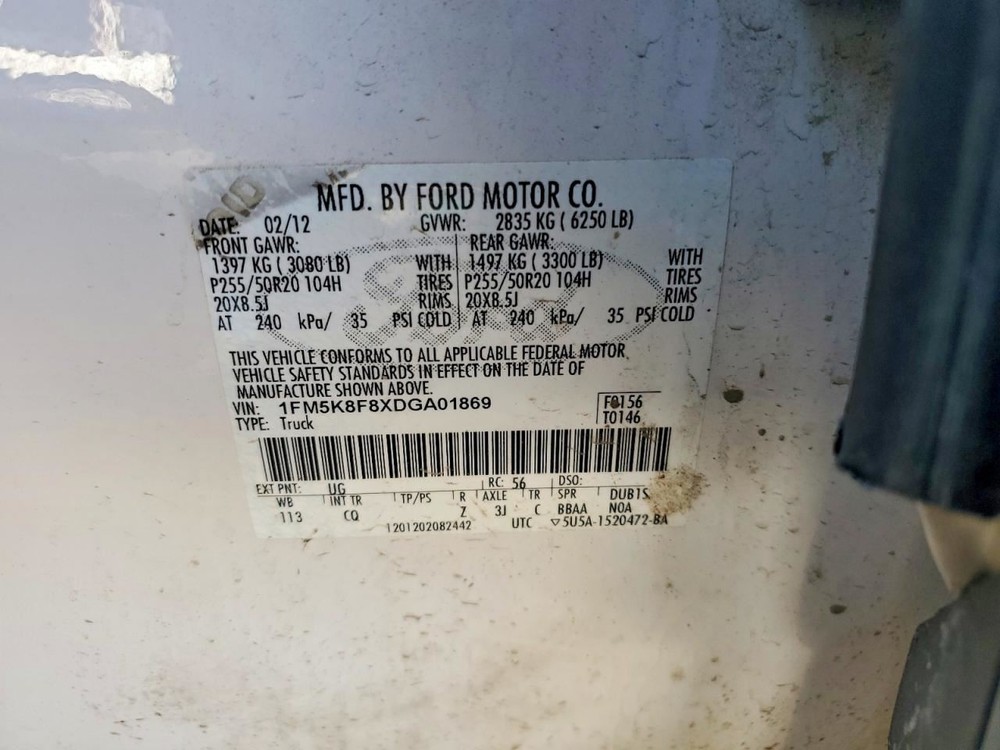 CONTROL PANEL OEM 2013 FORD EXPLORER 1YR WRNTY