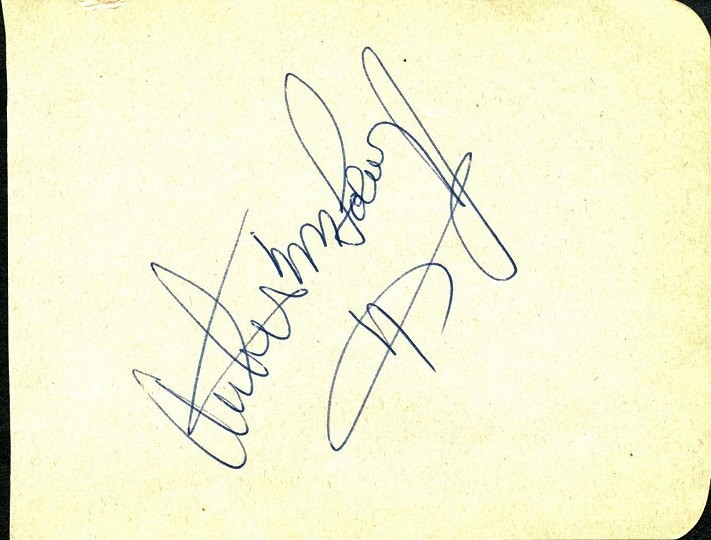 Vintage MYSTERY Autograph