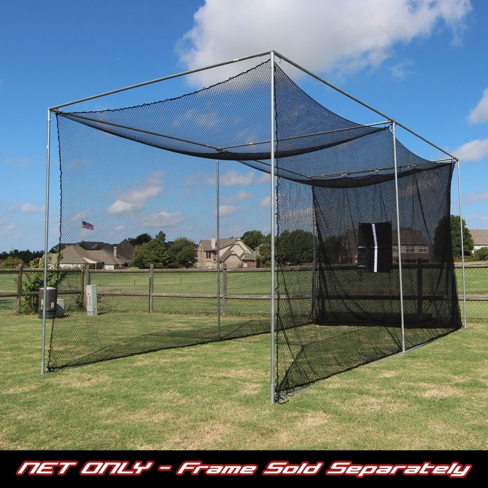 Golf Cage Practice Net 20' x 10' x 10' (#252 Poly) Net and Baffle (NO FRAME KIT)