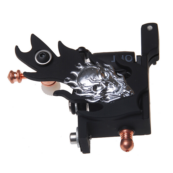 Coil Tattoo Machine Cast Iron Frame for Beginner 10 Wrap Liner 402-G