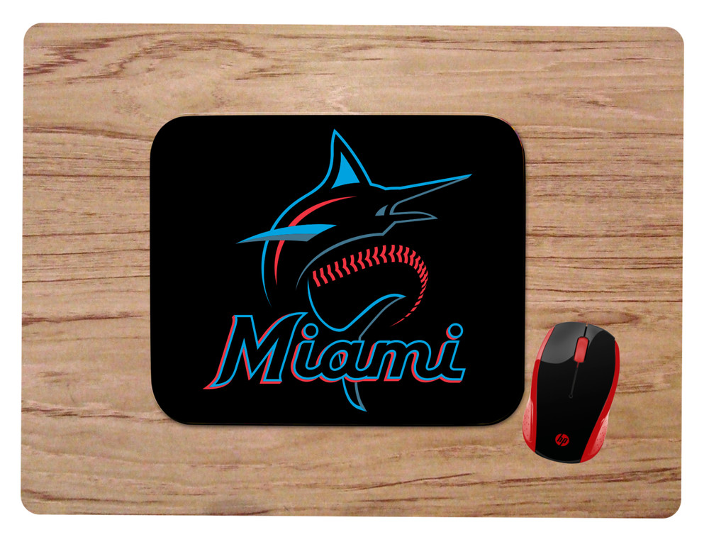 MIAMI MARLINS CUSTOM DESK MAT MOUSE PAD HOME OFFICE GIFT