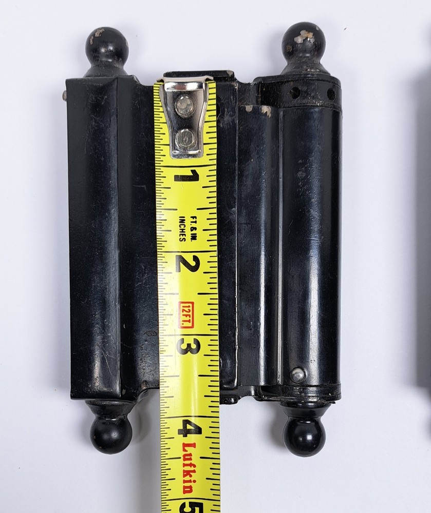 2 Vintage BOMMER Double Spring Hinges
