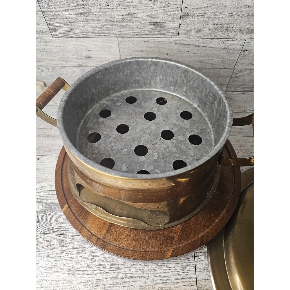 Vintage Brass Brazier or Hot Pot,